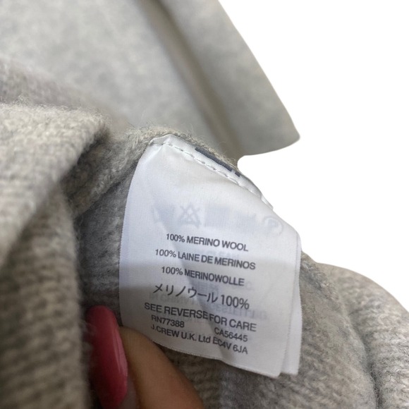 Madewell Kent Cardigan Sweater Womens Small Heather Grey 100% Merino Wool - Picture 5 of 5